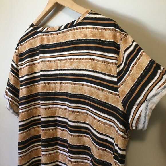 Love & Legend Horizontal Striped Boyfriend Fit Tee - Picture 8 of 15